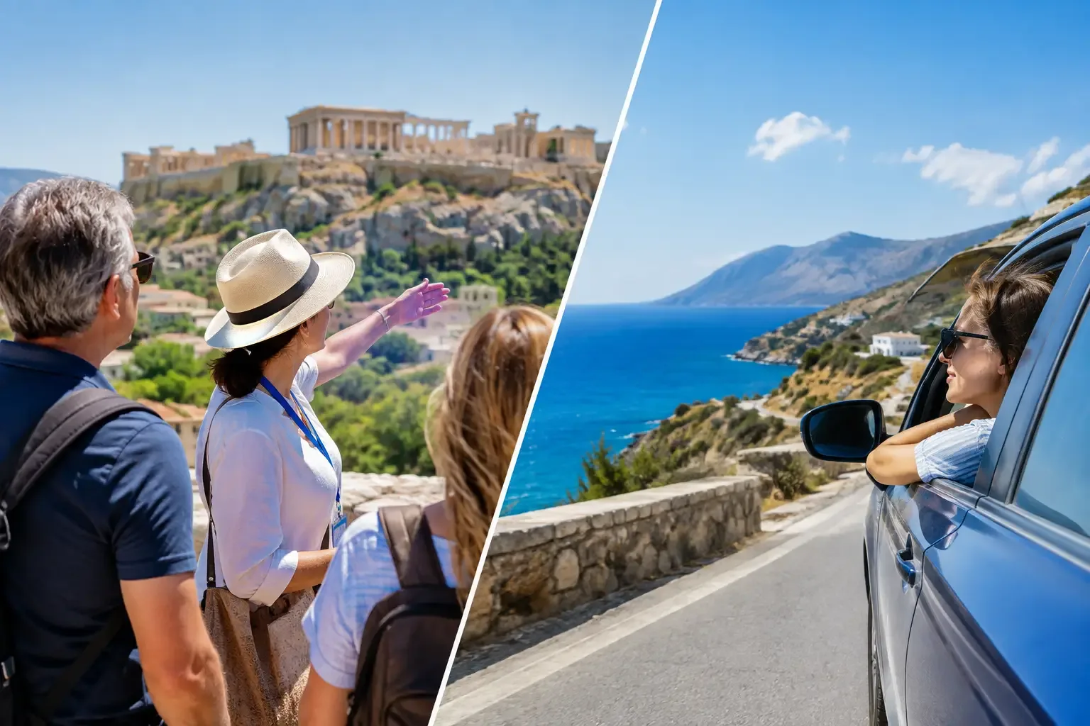 Guided Tour Versus Self Drive for Greece